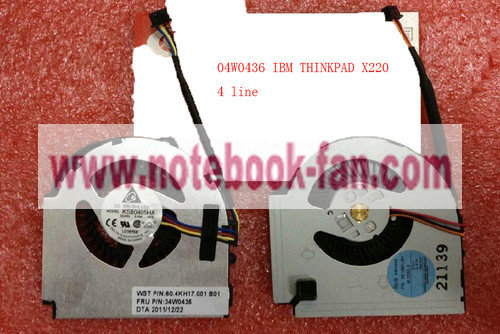 New Genuine IBM THINKPAD X220 04W0416 cpu cooling fan New Genuine IBM THINKPAD X220 04W0416 cpu cooling fan